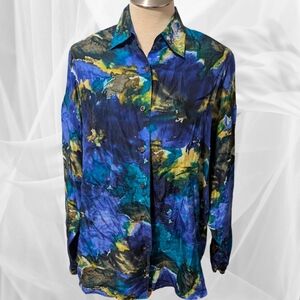 Vintage Express 100% Silk Blouse